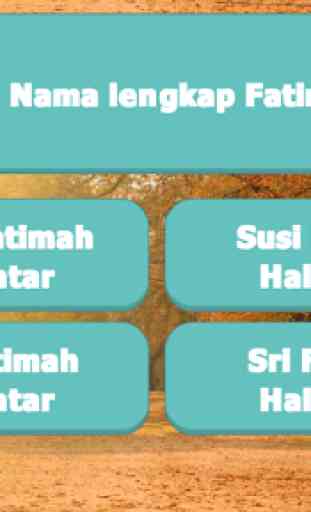 Fatimah Halilintar Trivia Game 3