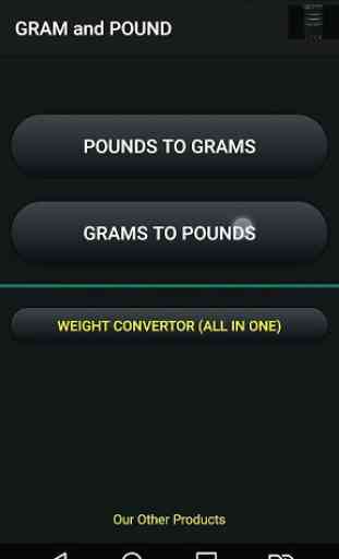 Gram and Pound (g - lb) Convertor 3