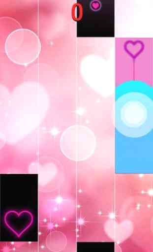 Heart Piano Tiles Pink 1
