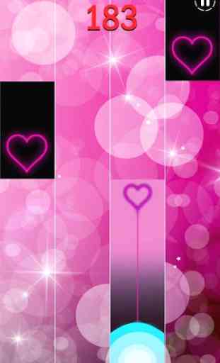Heart Piano Tiles Pink 2