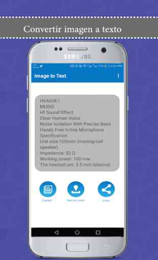 Imagen a texto y texto a voz - Escáner de texto 4