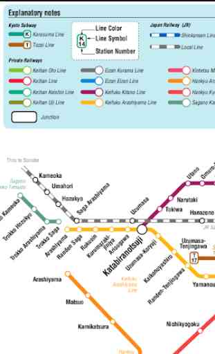 Kyoto Metro Map 3