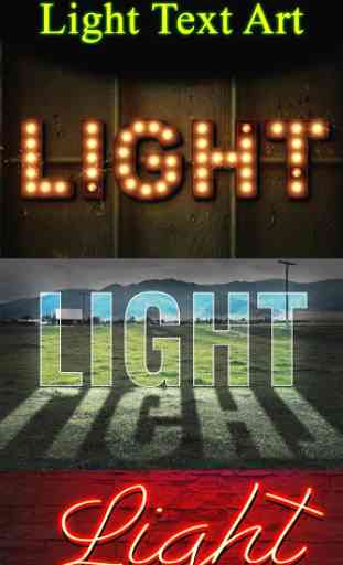 Lighting Text Art - Lights effect on Text 4