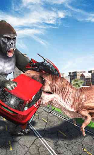 Monster Dinosaur Rampage: Angry King Kong Games 2