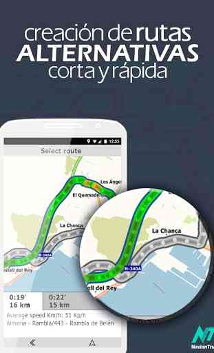 Navegador GPS con Tráfico y Mapa Mundial 2