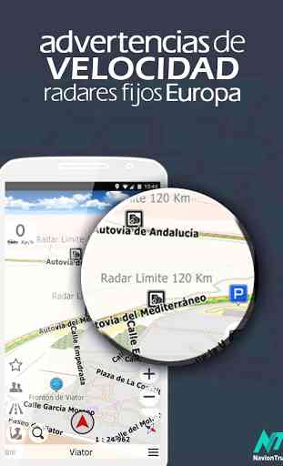 Navegador GPS con Tráfico y Mapa Mundial 3