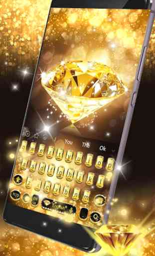 Oro diamante teclado tema Gold Diamond 2