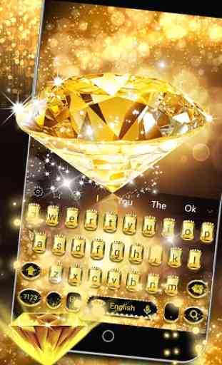 Oro diamante teclado tema Gold Diamond 3