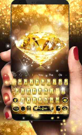 Oro diamante teclado tema Gold Diamond 4