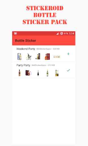 Party Bottle sticker - WAStickerApps 2