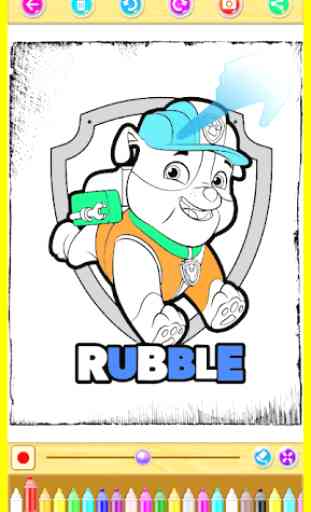 Paw Ryder - Puppy Patrol Coloring Book 3