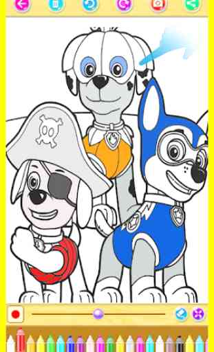 Paw Ryder - Puppy Patrol Coloring Book 4