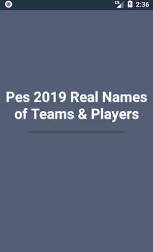 Pes 2019 Nombres Reales de Equipos y Jugadores 1
