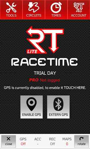 RaceTime - GPS Cronómetro LITE 1