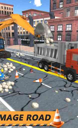 Real Road Construction Sim: juego City Road Builde 1