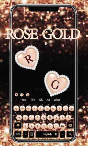 Rose Gold Pearl Keyboard 1