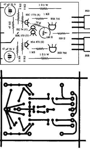 Tablero de circuito del amplificador de potencia 4