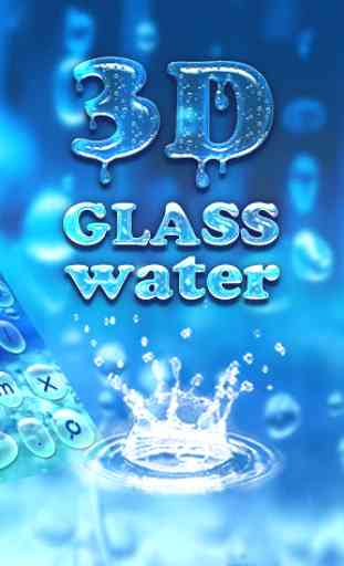 Teclado de agua de cristal 3D 2
