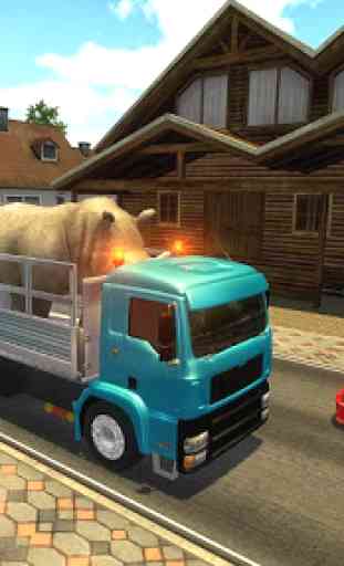Zoo Animals Transporter Truck Driving Game 3