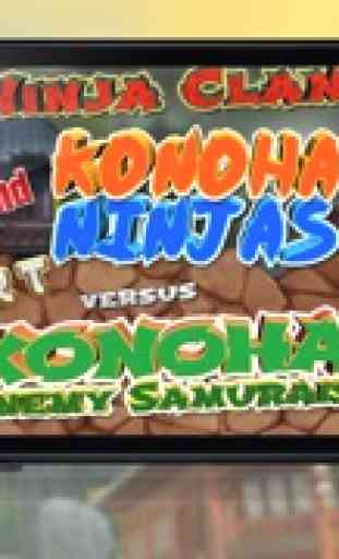 Ninja Clan y Konoha Ninjas vs Konoha Enemy Samurais HD - Juego Gratis! 3