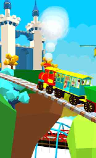 Juego de trenes 3D para niños 3