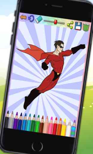 Pinta héroes mágico – colorear superhéroes y  pintar super héroes 2