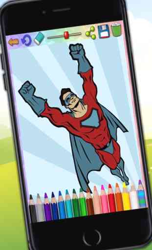 Pinta héroes mágico – colorear superhéroes y  pintar super héroes 3