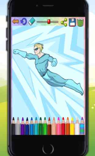 Pinta héroes mágico – colorear superhéroes y  pintar super héroes 4