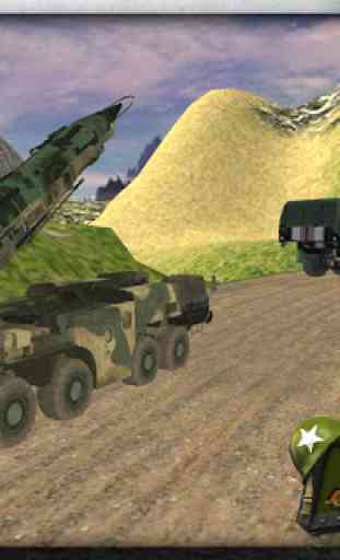 3D Army Missile Launcher Truck 4