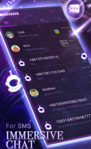3D Galaxy SMS Messenger 2019 - Call app 1