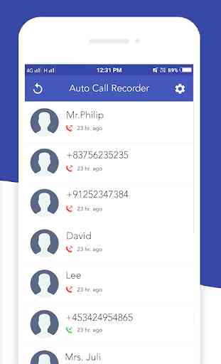 Auto Call Recorder : Hide App 1