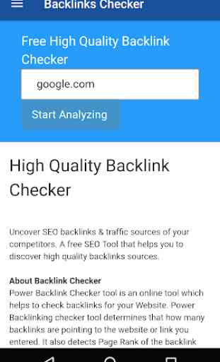 BackLinks Checker 2