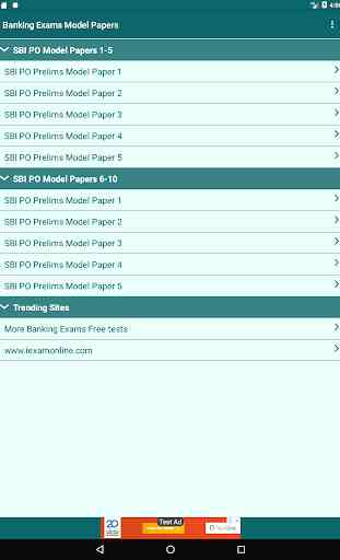 Banking Exams Model Papers 4
