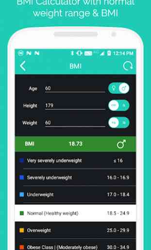 BMI Calculator - Calculadora de pérdida de peso 2