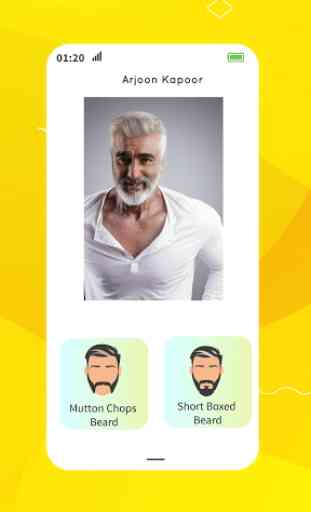 Cambiador de cara de la vejez con aspecto de barba 3