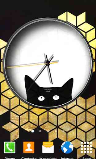 Cat Clock Widget 1