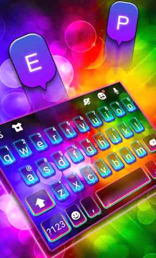 Color Light Flash Tema de teclado 1