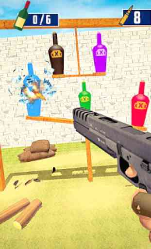 juegos de disparar botellas - 3D Bottle Shooting 3