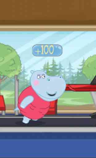 Juegos de ejercicios: Hippo Trainer 2