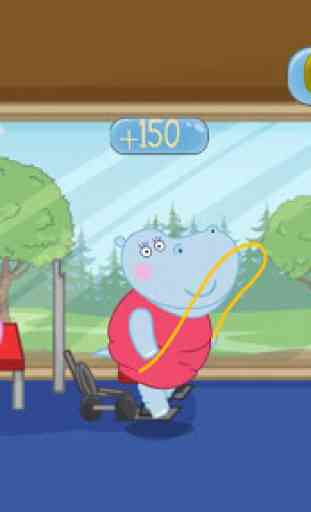 Juegos de ejercicios: Hippo Trainer 3
