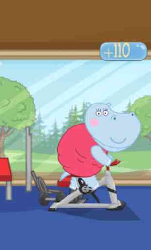 Juegos de ejercicios: Hippo Trainer 4
