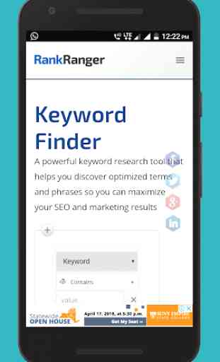 Keyword finder (SEO keyword planner and tool) 3