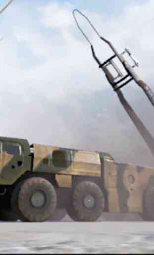 Lanzador de misiles de camiones 3D ejército 3