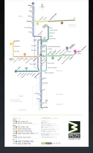 Medellin Metro Map 1