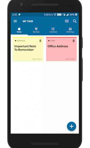 NotifyMe - Notes, Reminders and Birthdays 2