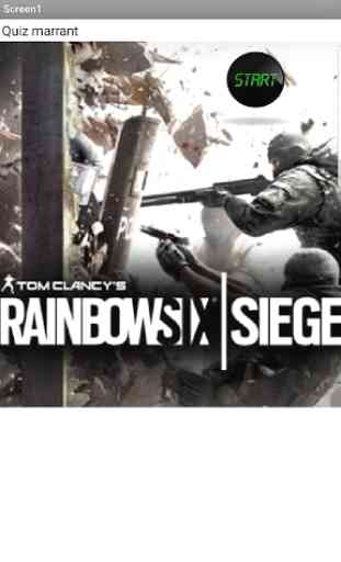 Quizz de rainbow six siege VP 1