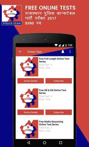 Rajasthan Police Constable Exam- Free Online Tests 2