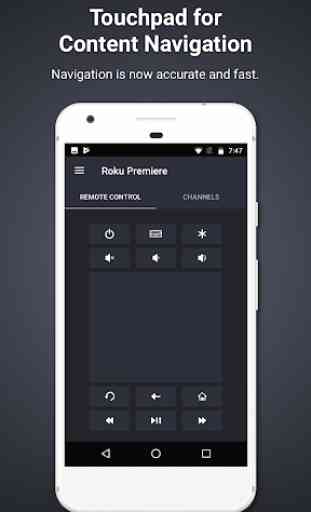 Rokie: remoto para Roku con panel táctil y teclado 3