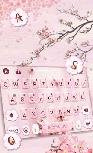 Sakura Floral Tema de teclado 2