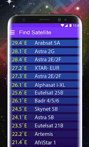 Satellite Finder App: azimut y elevacion 4